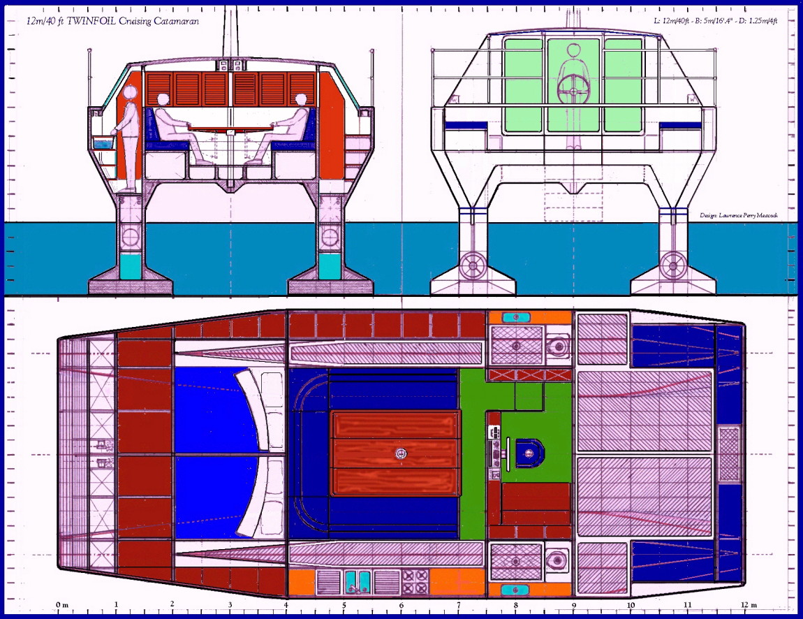 40ft Twinfoil Cruising Catamaran